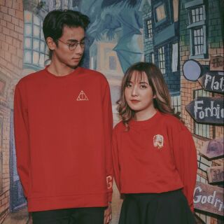 Áo Sweater in biểu tượng 4 nhà Hogwarts thiết kế độc quyền dành riêng cho fan Harry Potter