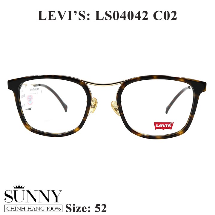 Gọng kính nam nữ Levi's LS04042 màu sắc thời trang màu sắc thời trang chính hãng, thiết kế dễ đeo b