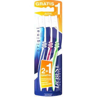 Bàn chải đánh răng Dr. Best 2+1 Gratis
