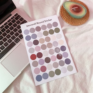 [15 tấm ] Set postcard decor - Sticker tròn
