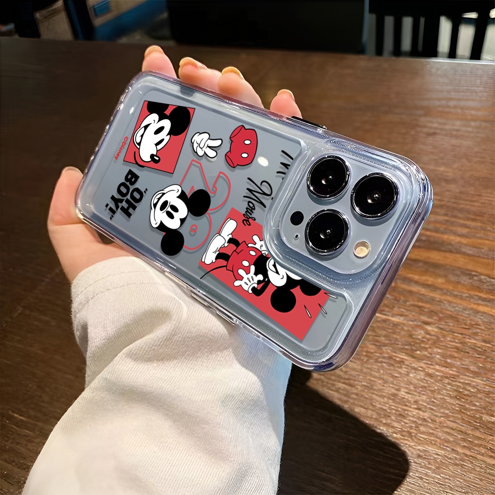 Ốp Điện Thoại Trong Suốt Hình Chuột mickey Cho iphone 14 Plus 11 13promax 12 7Plus X XS Max 7 8 SE 2020