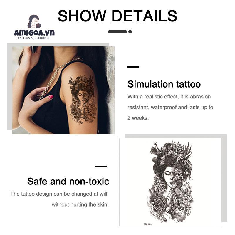 ✨✨Hình Xăm Dán Chống Thấm Nước Và Mồ Hôi Thiết Kế Hình Học Thời Trang