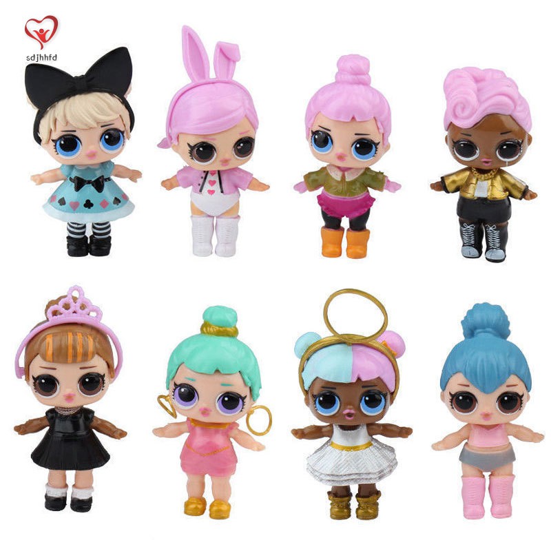 8Pcs/Set LOL Surprise Dolls 7 Layer Series Kids Children Toy Gifts Plastic Collection