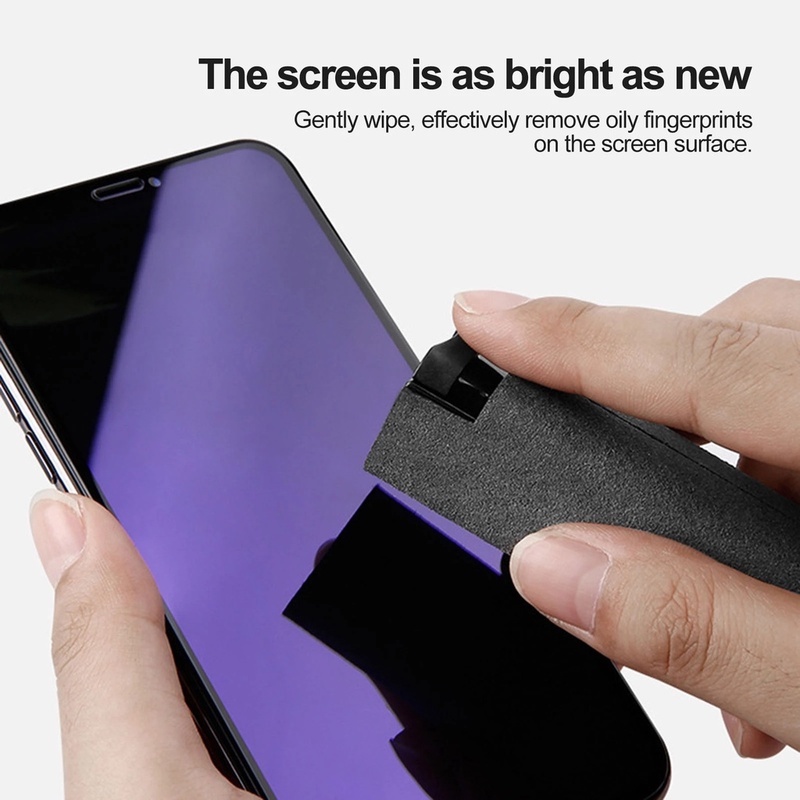 Chai Xịt Làm Sạch Màn Hình Điện Thoại Di Động 2 Trong 1 Với Khăn Lau Sợi Nhỏ