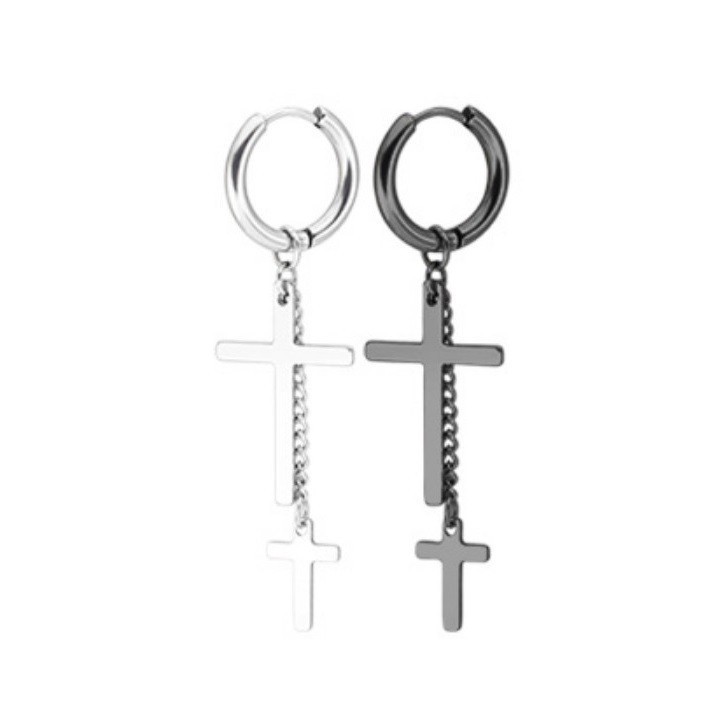 Bông Tai Nam KPOP Titan Không Đen TT 1691