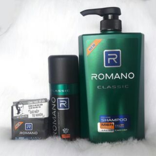 COMBO DẦU GỘI - XỊT - WAX ROMANO