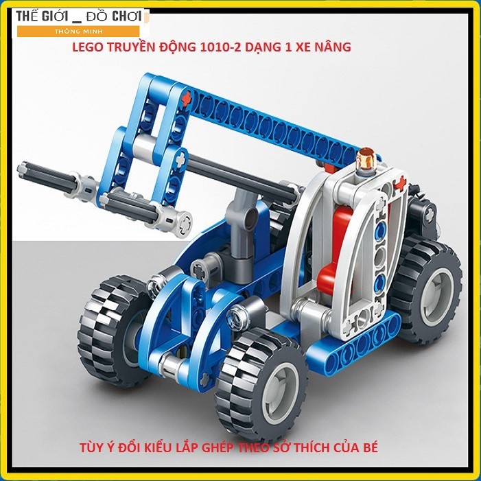 Bộ lego đồ chơi cho bé LEGO 2IN1 ô tô xây dựng truyền động được