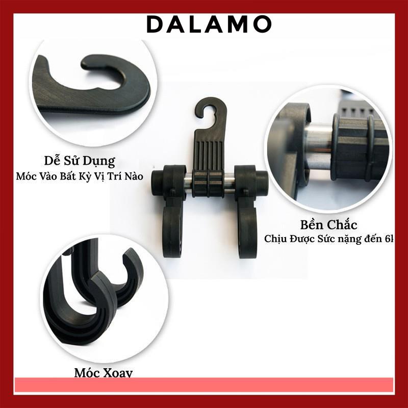 Móc Treo Đồ Ô Tô gài Sau Ghế xe hơi kiêm giá đỡ điện thoại MT2 DALAMO