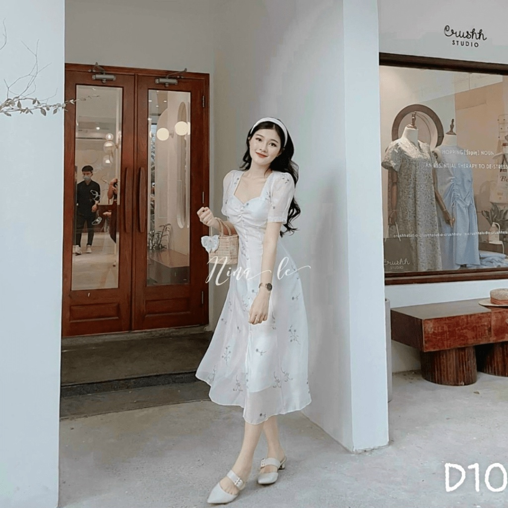 (MẪU MỚI) FREE SHIP ĐẦM VOAN BÔNG CÔNG CHÚA MÀU TRẮNG TINH KHÔI NHẸ NHÀNG TIỂU THƯ HHP FASHION