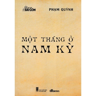 Sách - Một Tháng Ở Nam Kỳ - KM Books