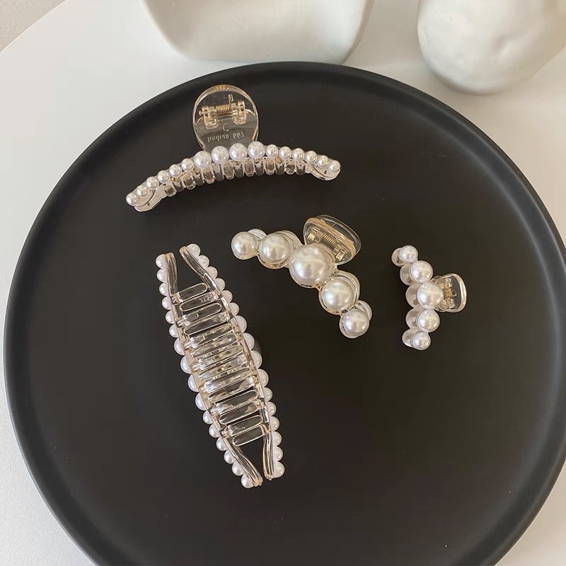 Kẹp tóc hàn quốc hot trend ❤️SALE❤️Kẹp tóc càng cua -đính ngọc  TT203