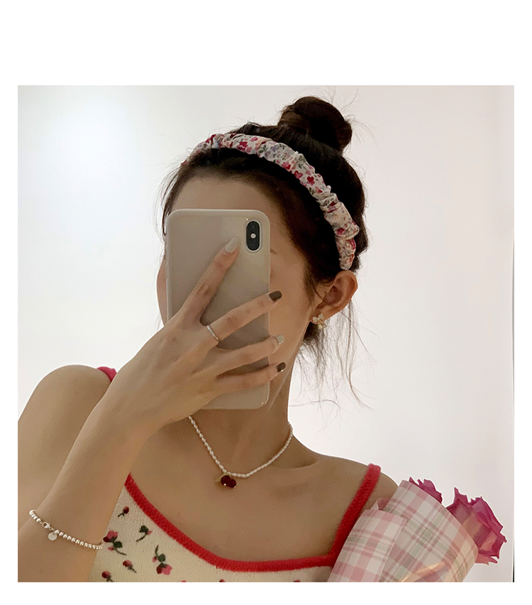 Băng Đô Hoa Xếp Li Cho Bé Gái