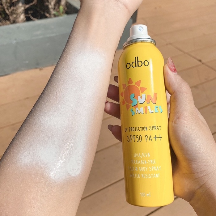 [ kem chống nắng trắng da ] Dạng xịt odbo Sun Smiles SPF 50A++