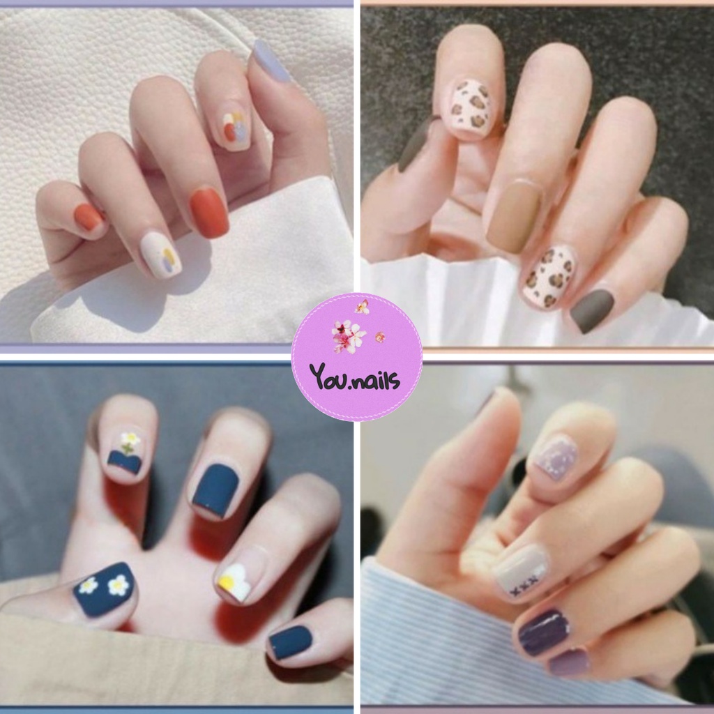 Móng tay giả kèm keo dài nhọn ngắn YOU NAILS  (Mã Yn41-Yn50)