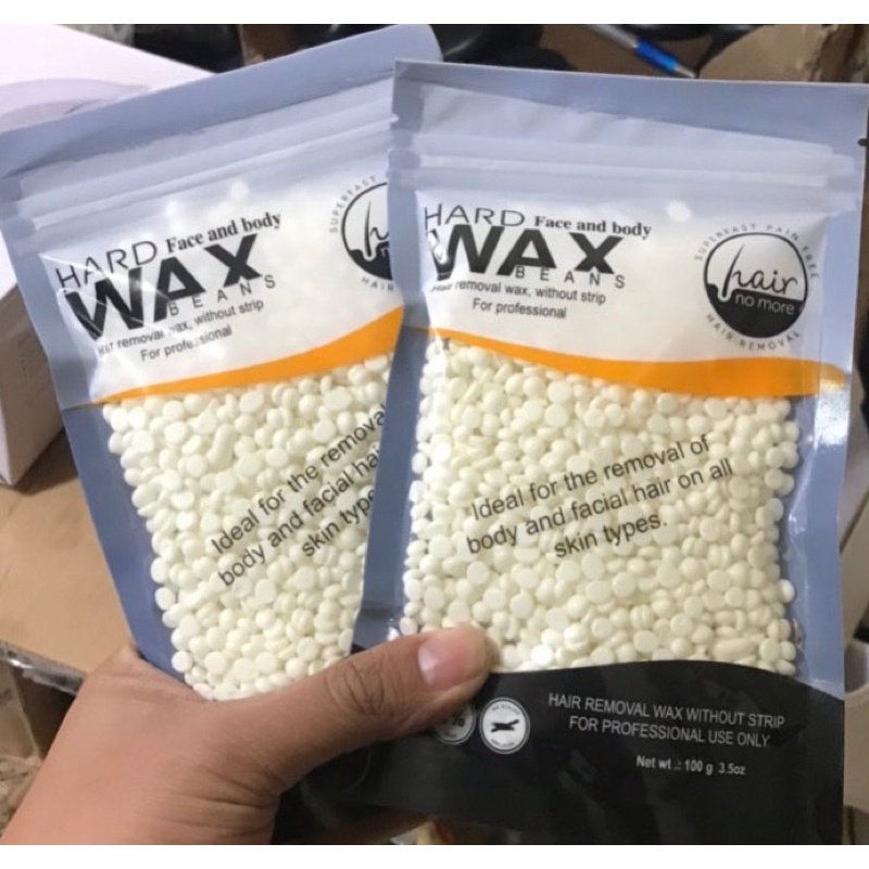 (Tặng thêm que wax ) Sáp Wax Lông Nóng, Sáp Hạt Đậu Wax Lông Hard Wax Beans 100g - Triệt Lông Vĩnh Viễn Tại Nhà