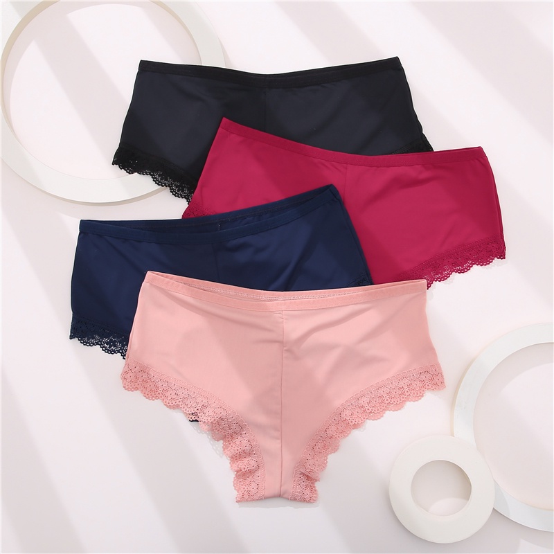 Cute Byte Quần Lót Ren Mềm Không Đường May Size M-2Xl Thời Trang Quyến Rũ Cho Nữ