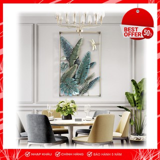 Tranh Sắt Treo Tường Nghệ Thuật, Tranh Decor Trang Trí Lá Chuối Mã 2059