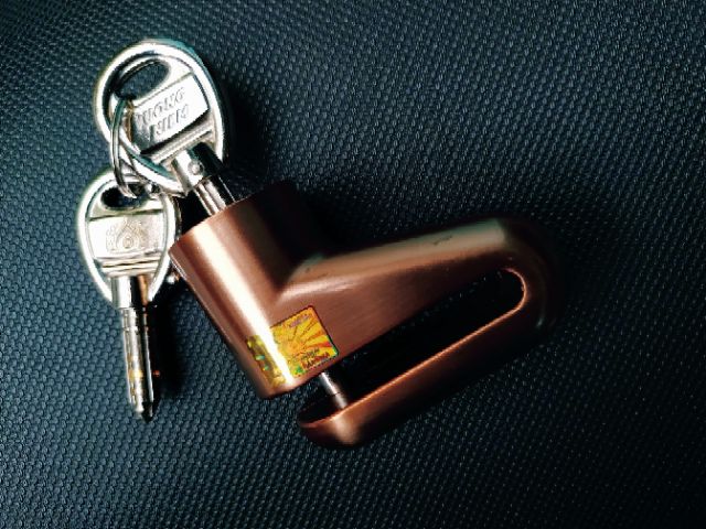 Khóa thắng đĩa chống trộm xe máy cao cấp VƯƠNG NIỆM chìa 8 cạnh bông tuyết chống đoản