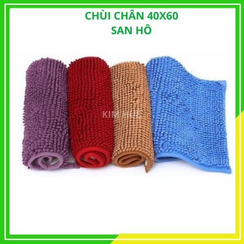 Thảm chùi chân lau chân san hô nỉ thấm