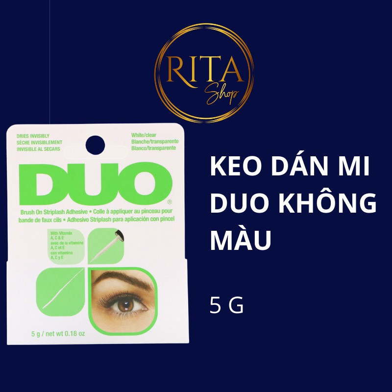 [Bill Mỹ] Keo dán mi giả Duo không màu nhiều loại - Brush On Striplash Adhesive 5g