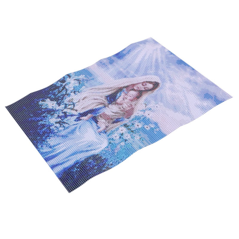 Bộ Tranh Đính Đá Tự Làm Hình Đức Mẹ Mary Jesus