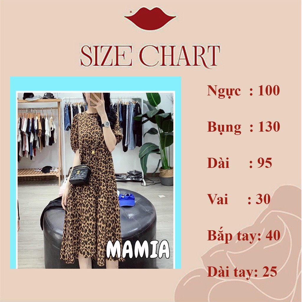 Đầm bầu mùa hè, thiết kế trẻ trung da báo công sở, đi chơi, dự tiệc, du lịch