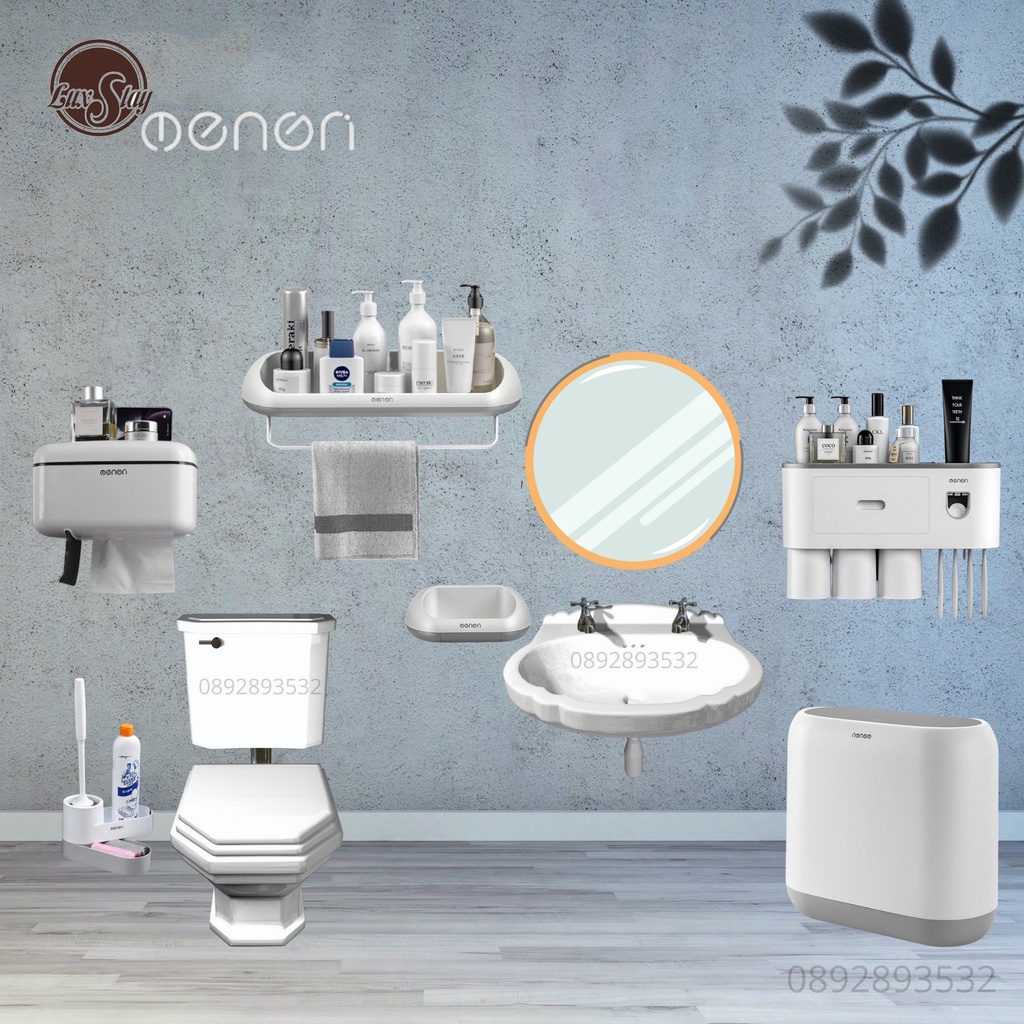 Phụ Kiện Nhà Tắm OENON chính hãng Kệ Để Đồ, Hộp Giấy chất liệu nhựa ABS