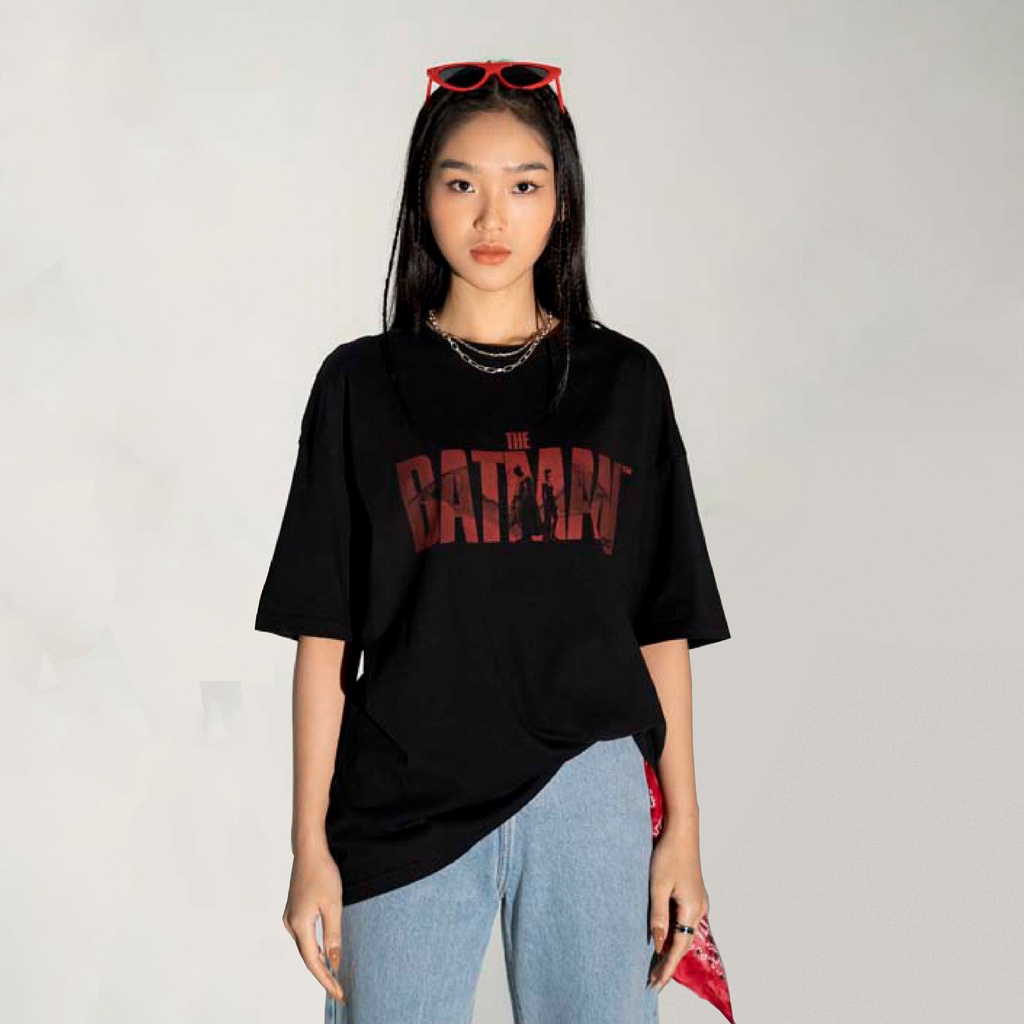 Áo Thun BOO Unisex Dáng Regular Cotton Cao Cấp In Graphic Logo The Batman BZL