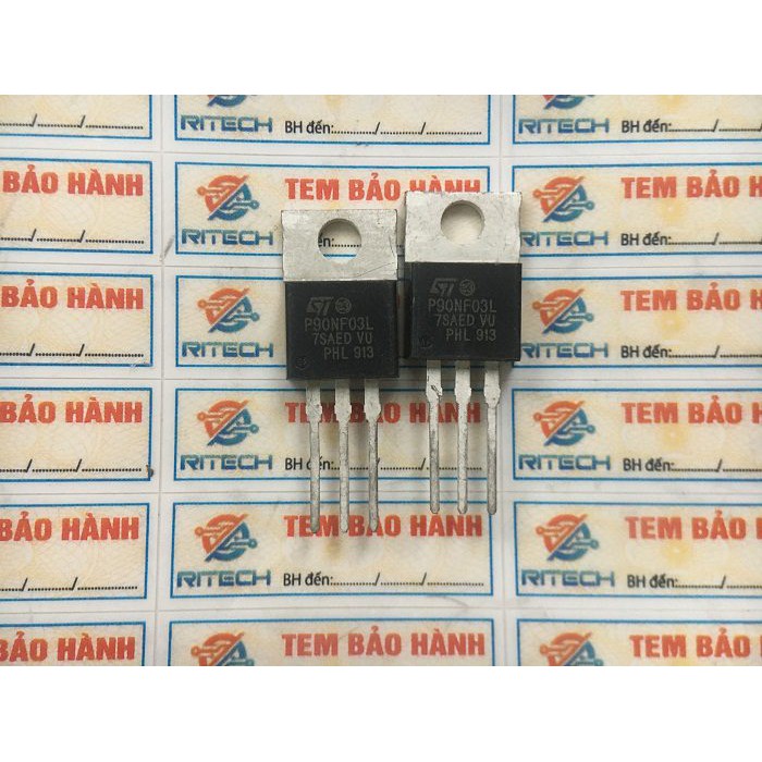 Combo 3 chiếc STP90NF03L P90NF03L TO220 N MOSFET 90A 30V