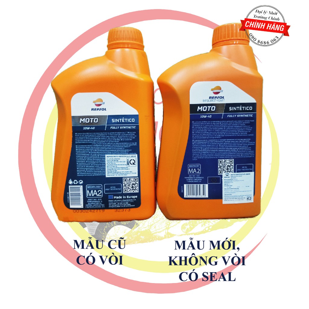 [Mã LIFEAU5SALE giảm 10% đơn 50K] Nhớt Repsol Moto Sintetico 4T 10W40 dành cho xe số Biển Việt