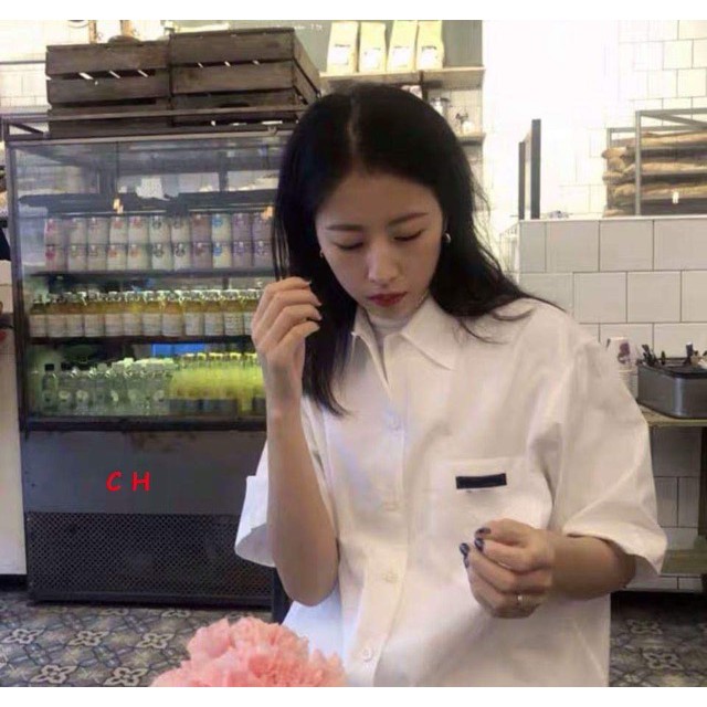 [FREESHIP ĐƠN TỪ 50K] Áo sơ mi logo đen túi ngực COH0220