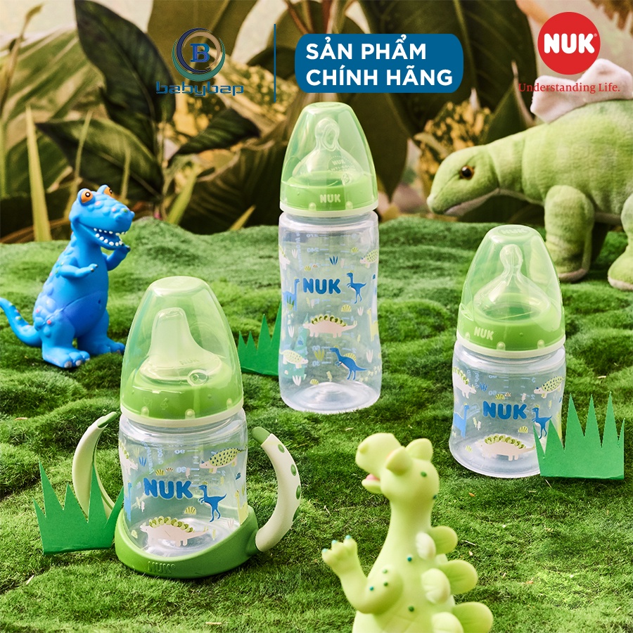 Bình Tập Uống NUK PP 150ml Đầu Hút Silicone Y Tế Mềm, Độ Bền Tốt