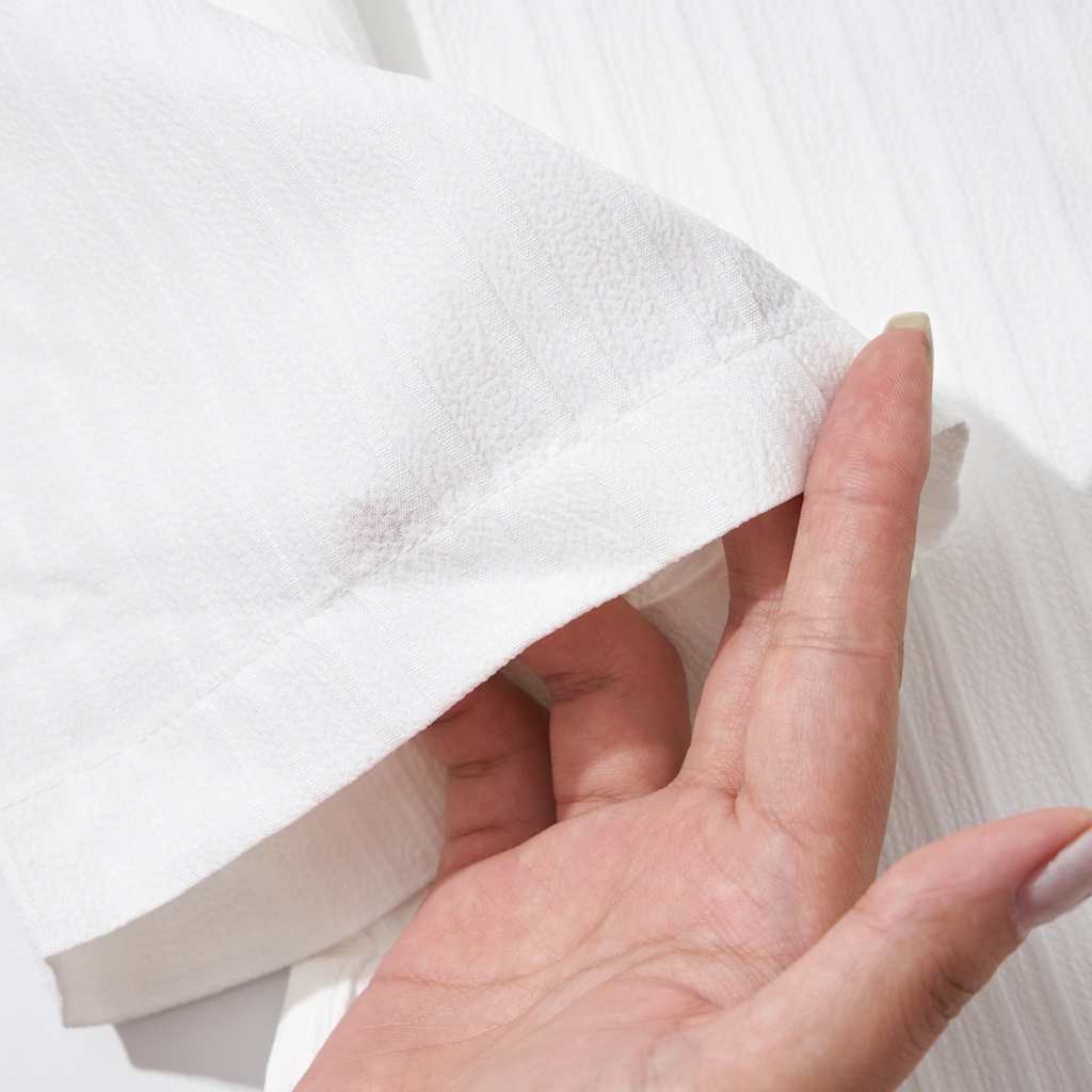 Áo Sơ Mi Cộc Tay Nam Cuban Shirt Trơn ATINO Vải Cotton mềm mịn thoáng mát Form Regular SM3.4998