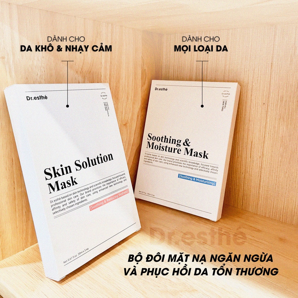 Dr.esthé SKIN SOLUTION MASK Mặt Nạ Làm Dịu, Giảm Đỏ Tức Thì