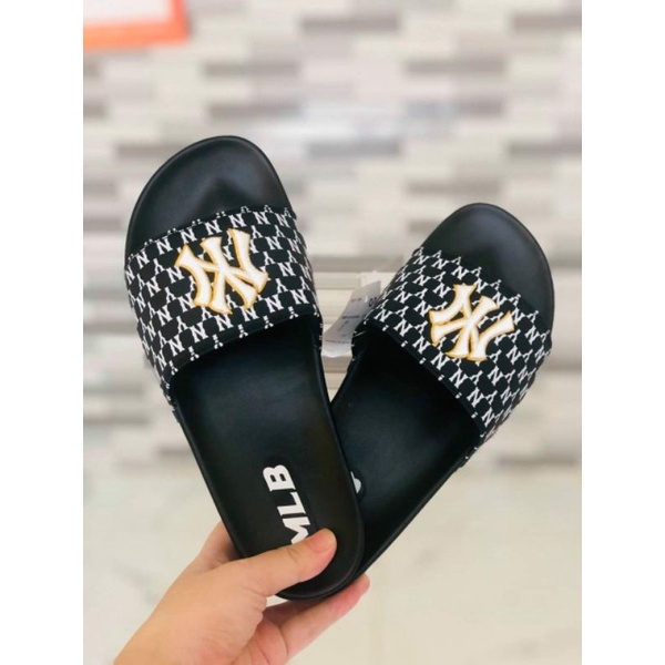 DÉP MLB CAO SU ĐÚC NGUYÊN KHỐI CHỨ NY THÊU NỔI MẪU HOT 2021 UNISEX FULLSIZE 40-43