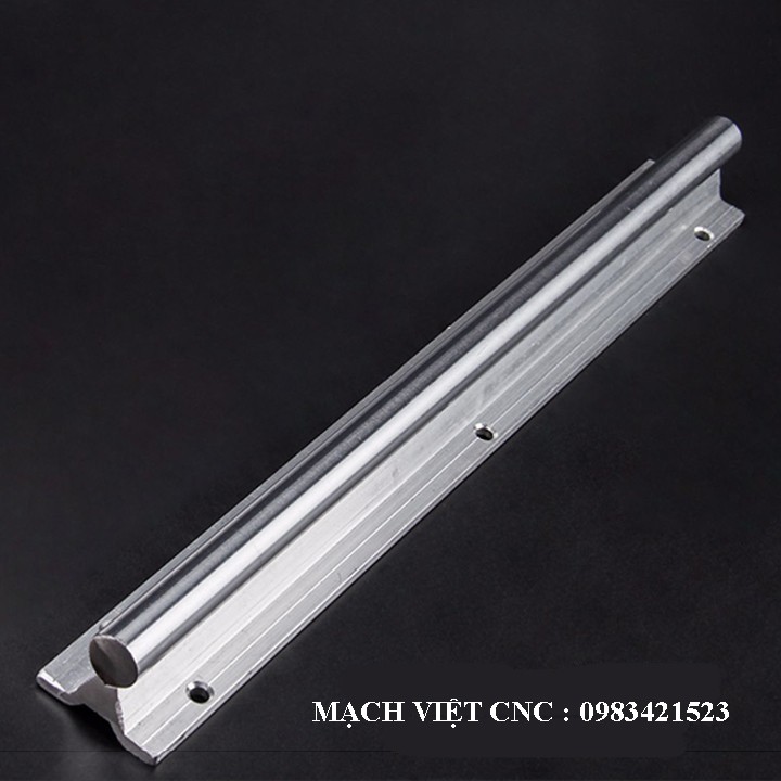 Bộ thanh ray trượt tròn có đế (1 thanh ray SBR dài 1 mét + 2 con trượt SBRxxUU)