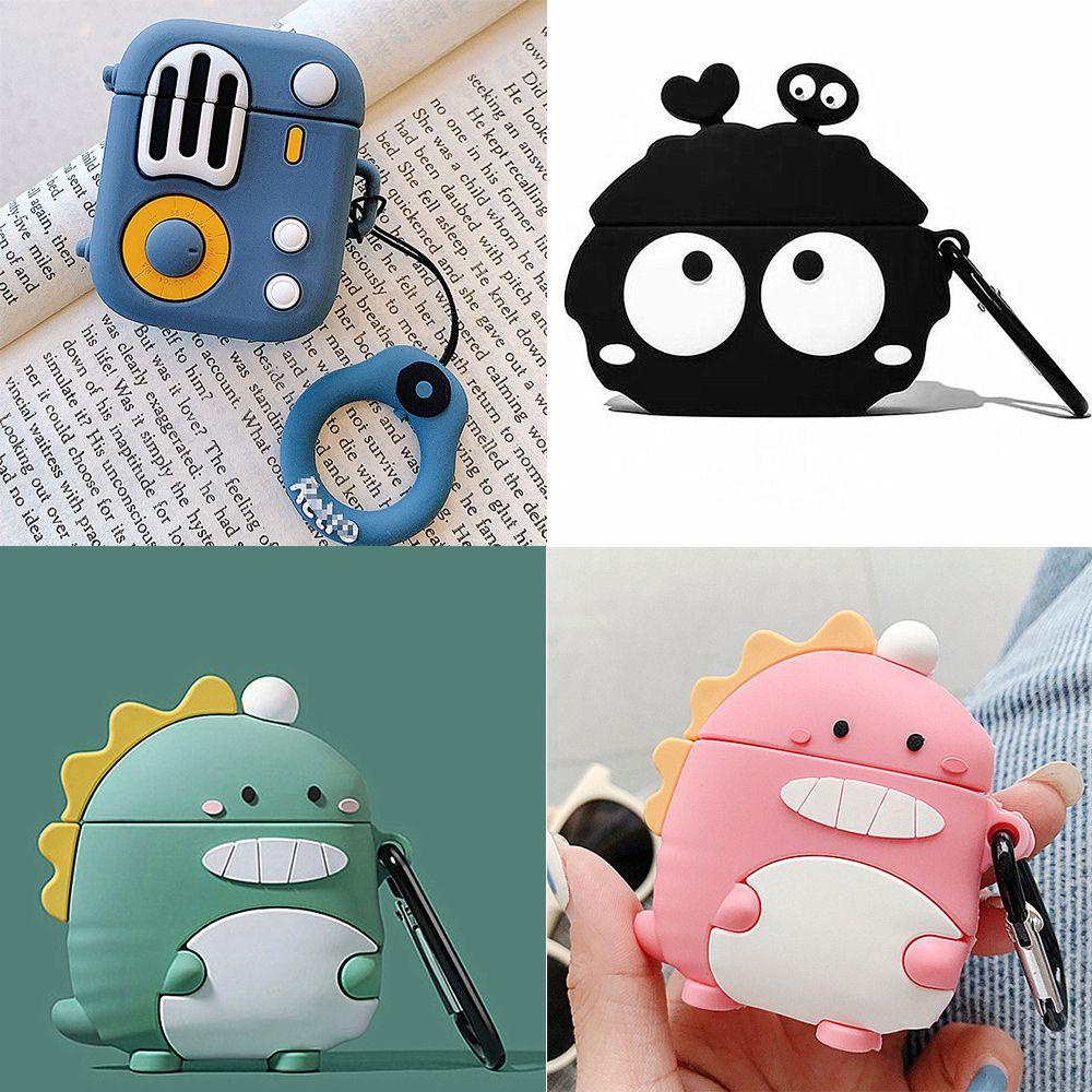 BTLIMER Vỏ Đựng Bảo Vệ Hộp Sạc Tai Nghe Airpods 1 / 2 Hình Khủng Long Hoạ