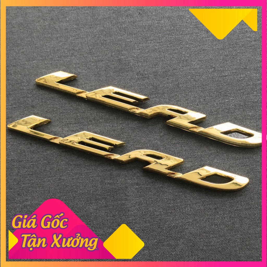 Bộ Tem Logo Nổi Xe Lead Cực Đẹp < giá 1 đôi>