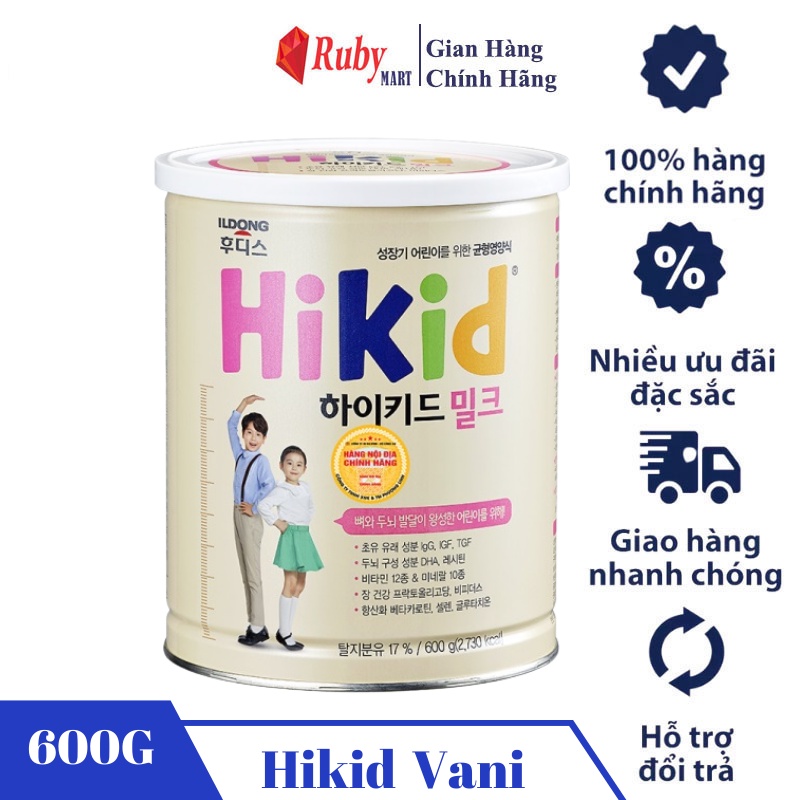 Sữa Bột Hikid 600g