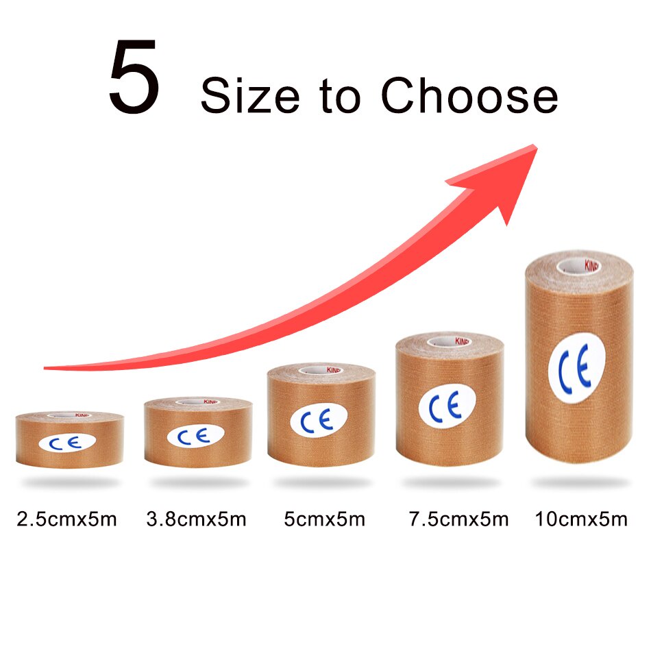 3 Kích Băng Keo Thể Thao Kinesiology Chống Căng Cơ Cổ Chân Đầu Gối Băng Dán Cơ Chống Nước Hỗ Trợ Hồi Phục Cơ Khớp