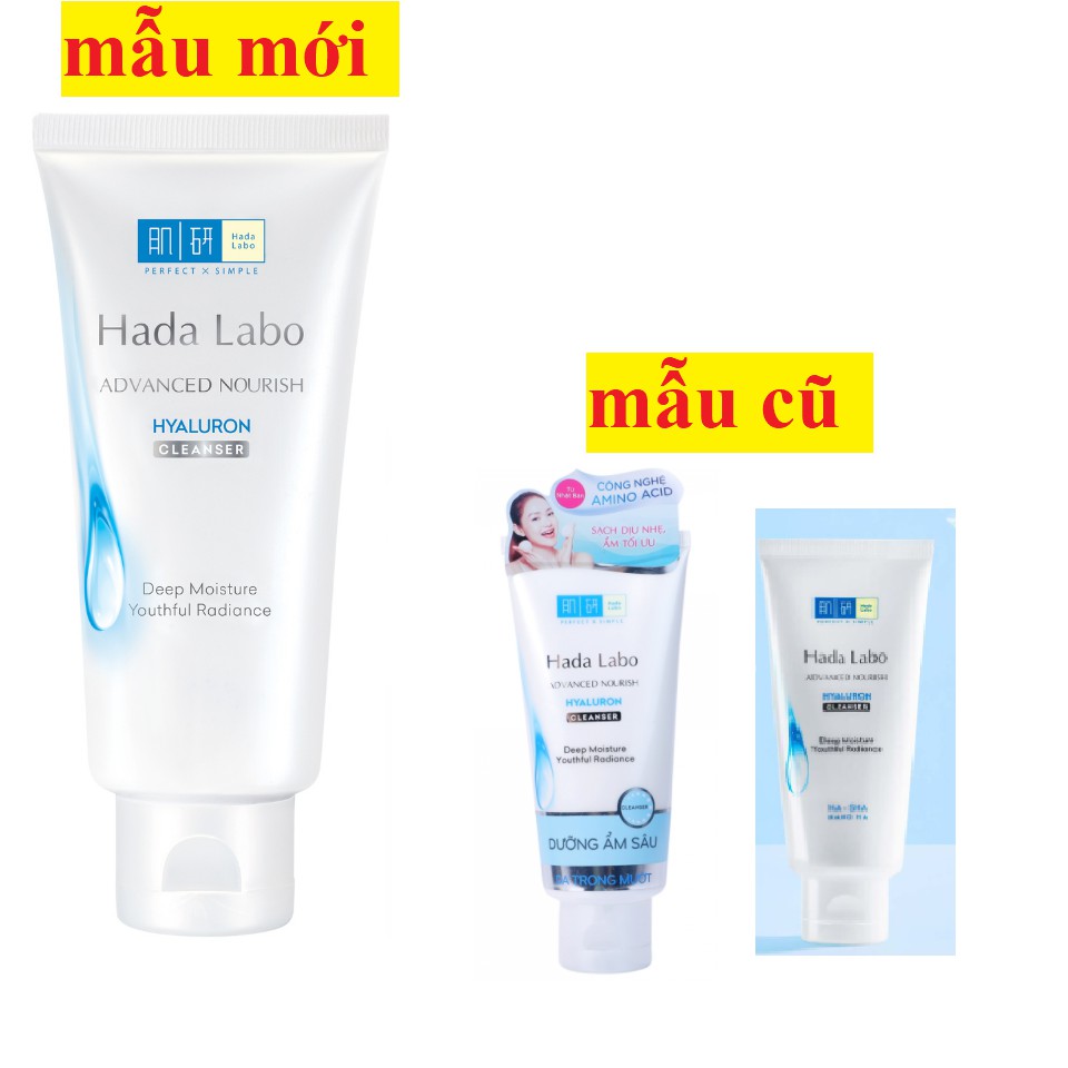 (HSD 2023) Kem Rửa Mặt Dưỡng Ẩm Tối Ưu Hada Labo Advanced Nourish Hyaluron Cleanser (80g) | BigBuy360 - bigbuy360.vn