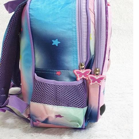 ✱ Ba Lô Đi Học In Hình Ngựa PONY Màu Cầu Vồng Hoa Hồng Hoa Tử Đinh Hương Bóng Bẩy Cho Bé Gái Mẫu Giáo Nhập Khẩu ♠
