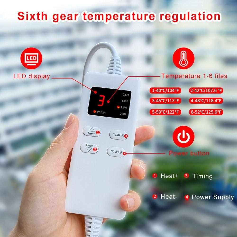 MELODG Chăn Sưởi Ấm Bằng Điện Có Thể Tháo Rời Cho Cổ Vai Lưng Cột Sống Giảm Đau