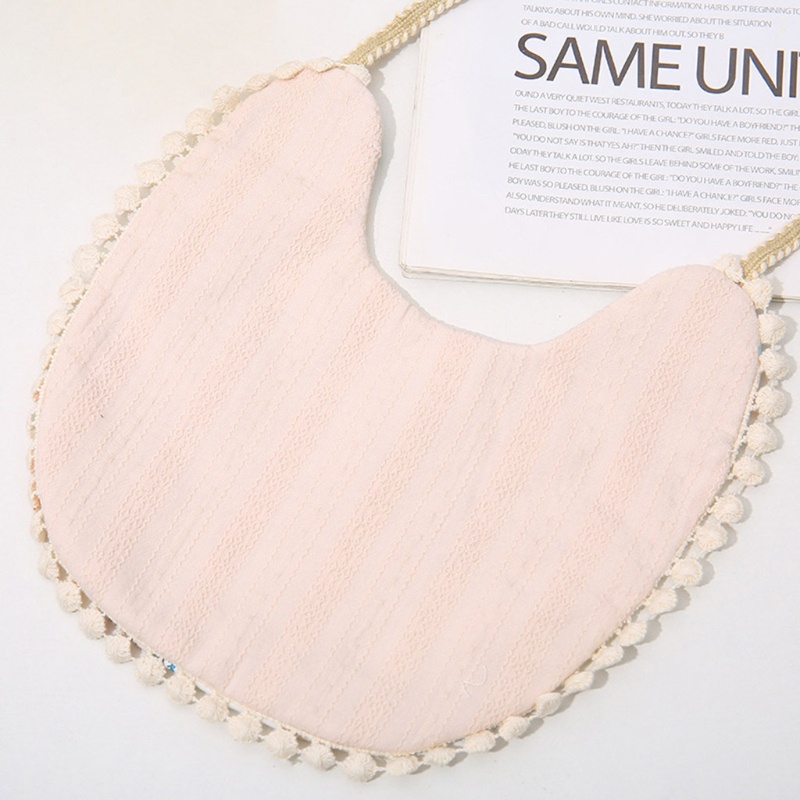 Yếm Ăn Cotton In Họa Tiết Xinh Xắn Cho Bé Sơ Sinh