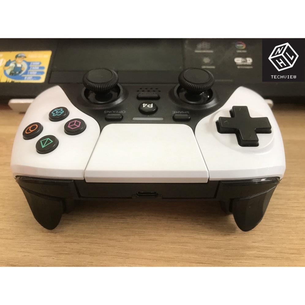 🔥Sale🔥Tay cầm chơi game P4 không dây dành cho PC, điện thoại, Laptop, Playstaion Nút bấm cực nhạy có rung và âm thanh.