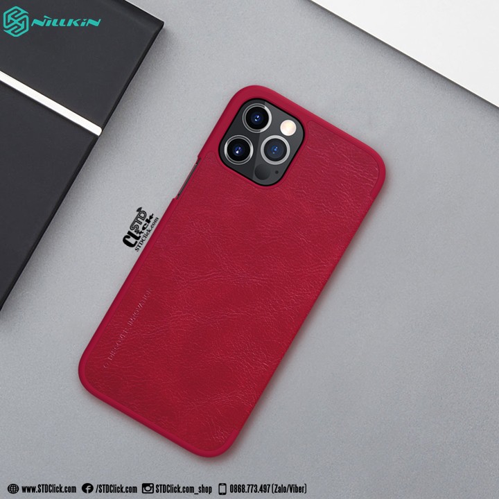BAO DA IPHONE 12 - 12 PRO NILLKIN QIN CHÍNH HÃNG