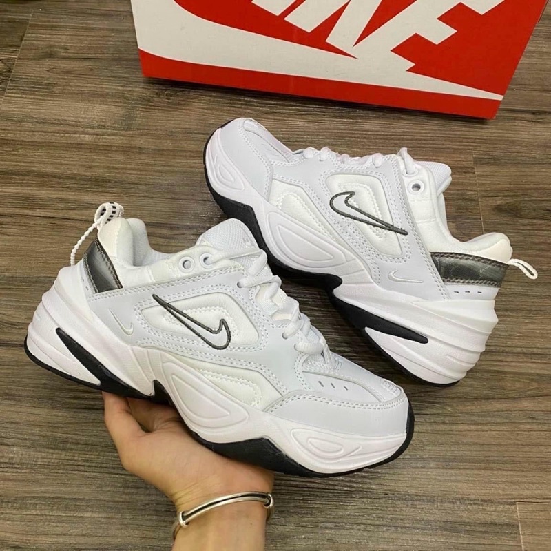 GIÀY SNEAKER  N-I-K-E M2K TRẮNG GÓT ĐEN CAO CẤP FULL BOX