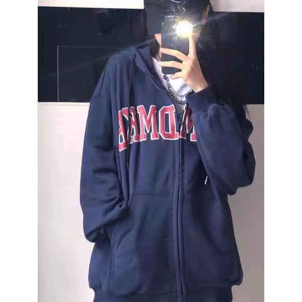 Áo Khoác Hoodie Zip Bnem Dmkb Unisex Khoác form rộng tay bồng kiểu dáng basic đường phố