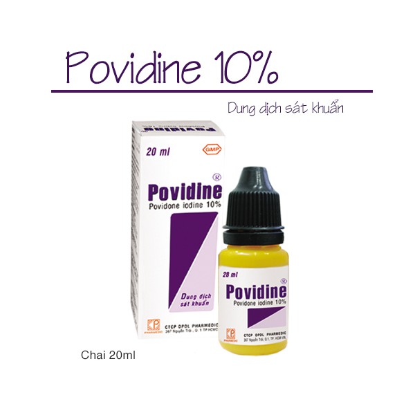 Thuốc sát trùng Povidine 20ml - 90ml