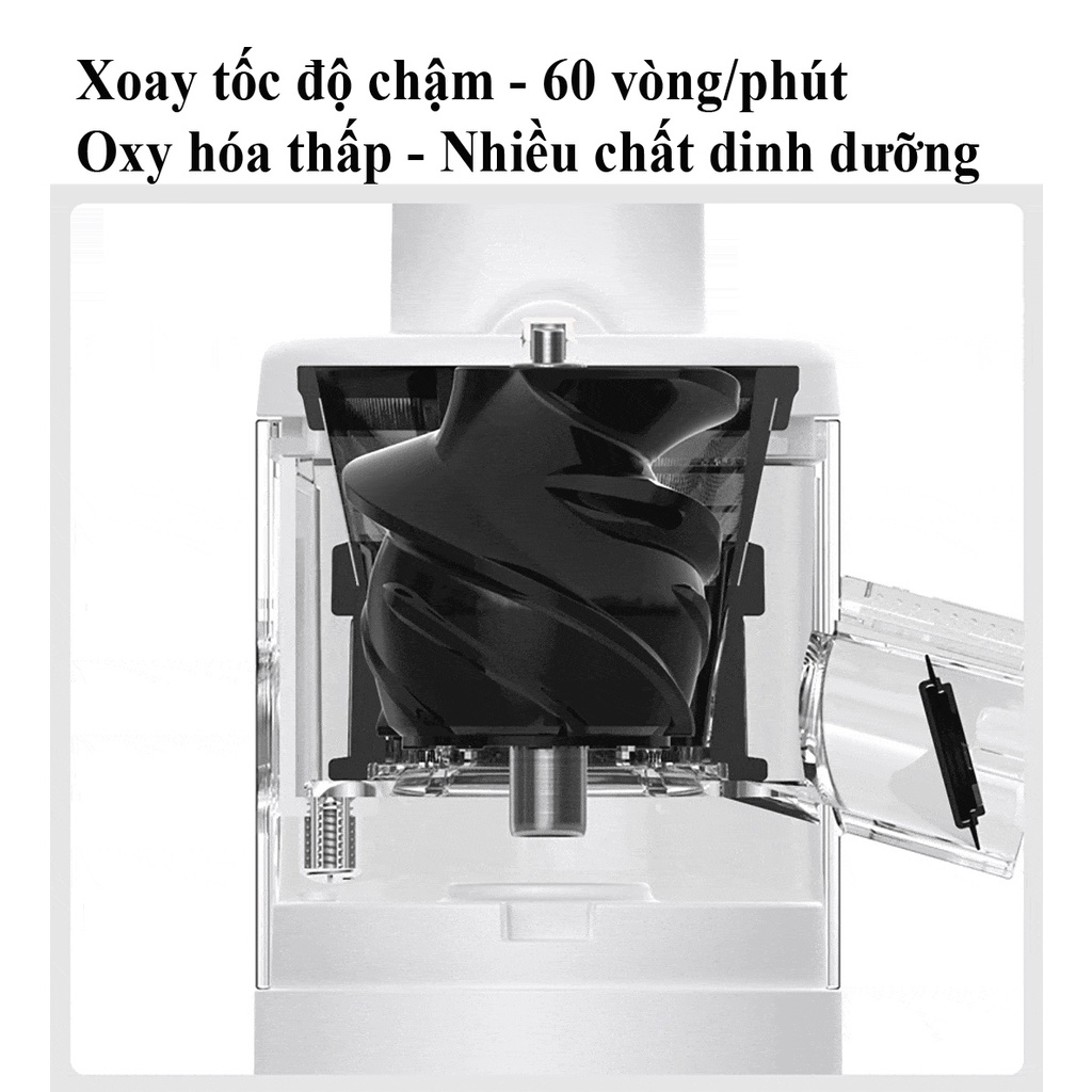 Máy Ép Chậm Trái Cây Mini BUD BJ08 Cơ Chế Hai Kênh - Avita